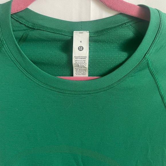 Lululemon swiftly tech 2.0 short sleeve shirt cascadia green SOLD OUT NWT size 6 - Picture 2 of 4